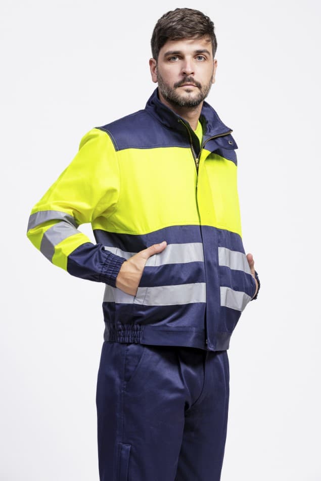 Cazadora Workteam B1195 Marino / Amarillo AV