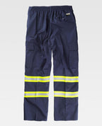Pantalón Workteam B1436 Marino / Amarillo Flúor