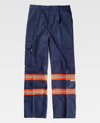 Pantalón Workteam B1436 Marino / Naranja Flúor