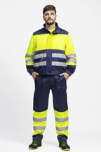 Pantalón Workteam B1495 Marino / Amarillo AV