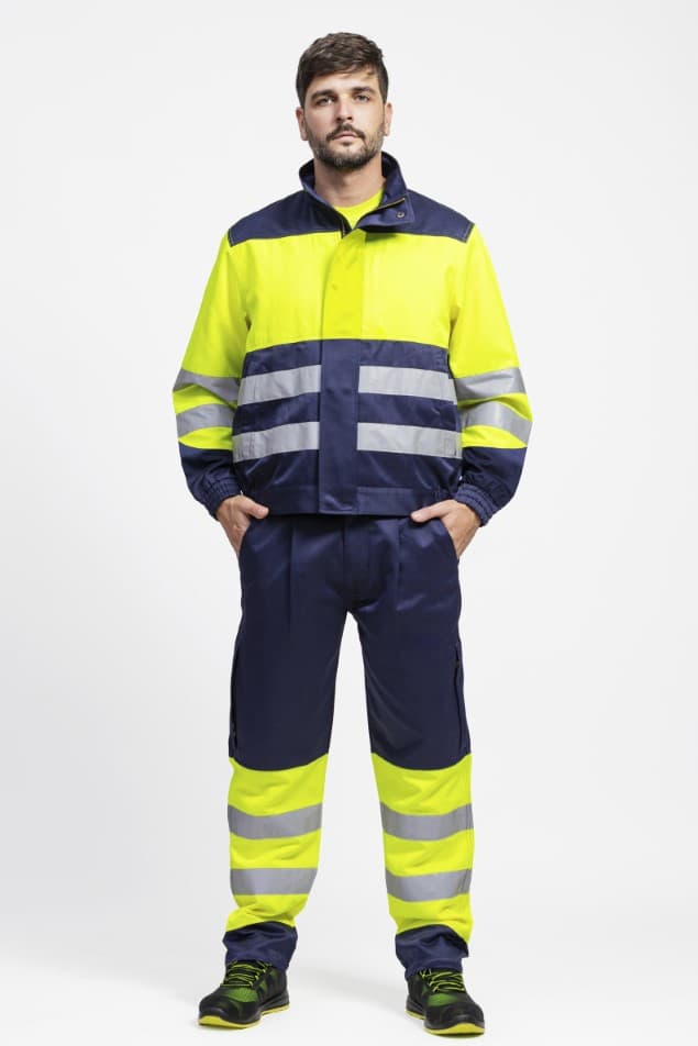 Pantalón Workteam B1495 Marino / Amarillo AV