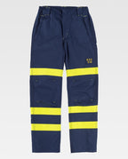 Pantalón Workteam B1496 Marino / Amarillo Flúor