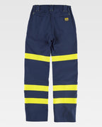 Pantalón Workteam B1496 Marino / Amarillo Flúor