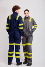 Pantalón Workteam B1496 Marino / Amarillo Flúor