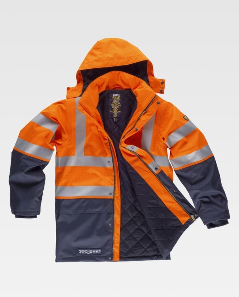Parka Workteam B3795 Naranja AV / Marino