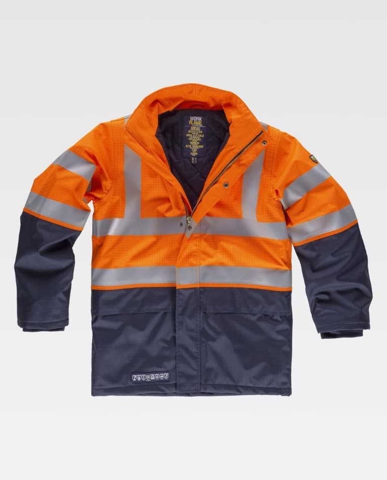 Parka Workteam B3795 Naranja AV / Marino