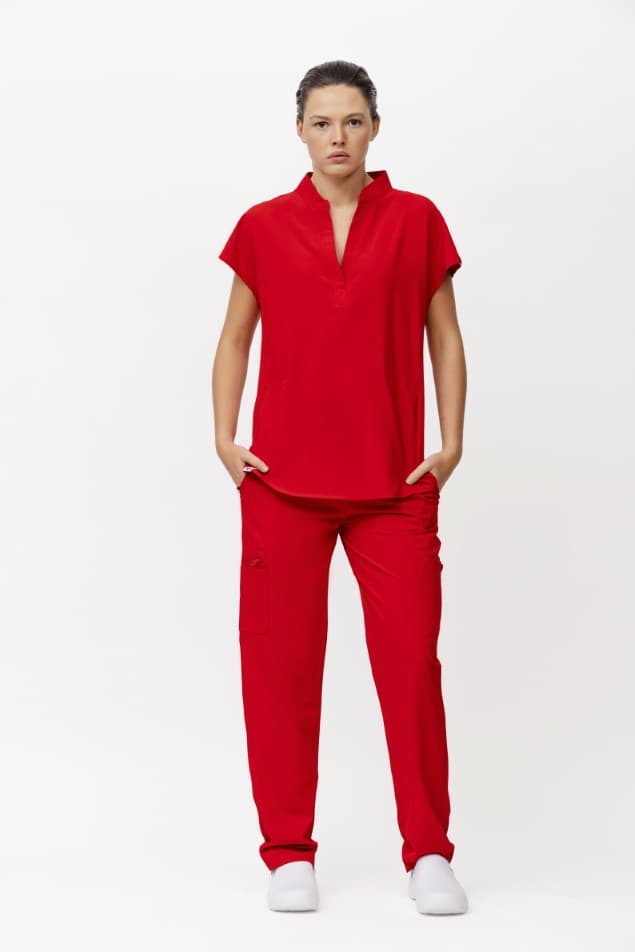 Pantalón Workteam B6960 Rojo