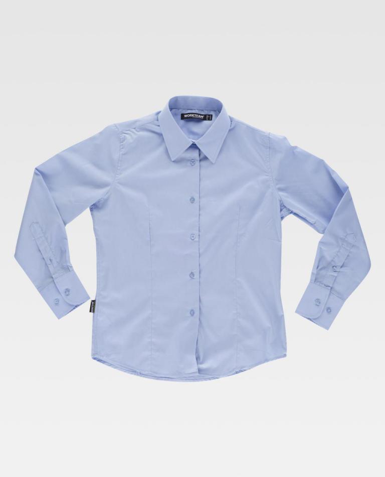 Blusa Workteam B8090 Celeste