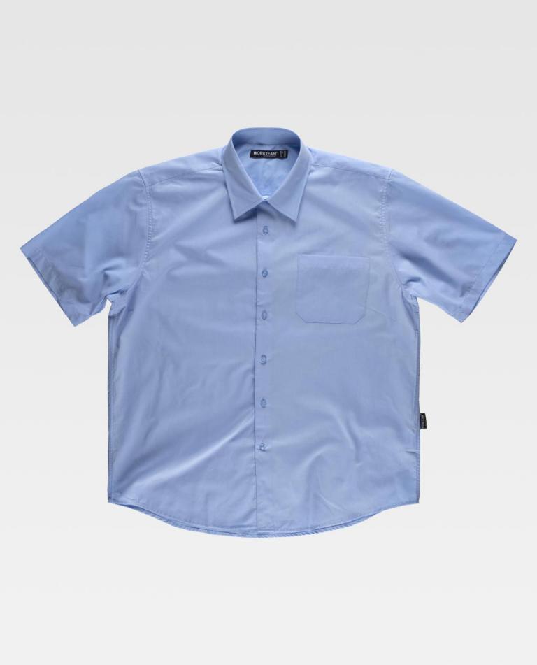 Camisa Workteam B8100 Celeste