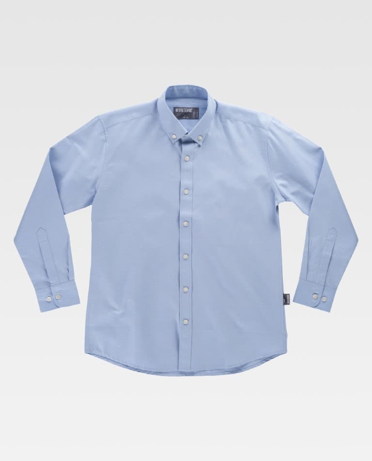 Camisa Workteam B8410 Celeste