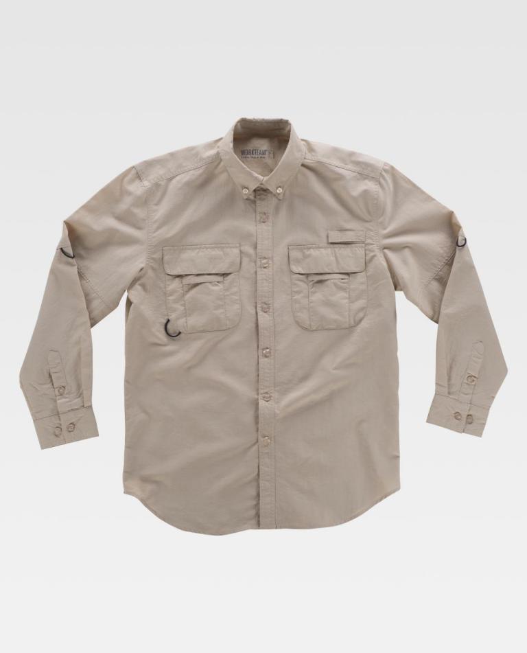 Camisa Workteam B8500 Beige