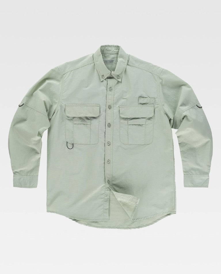 Camisa Workteam B8500 Verde Topo