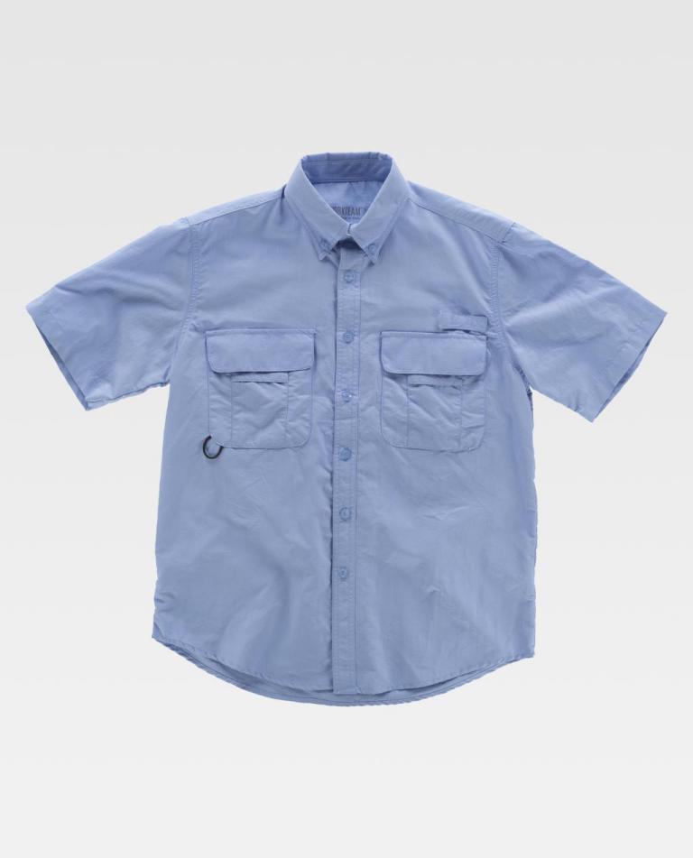 Camisa Workteam B8510 Celeste