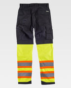 Pantalón Workteam C2618 Negro / Amarillo Flúor