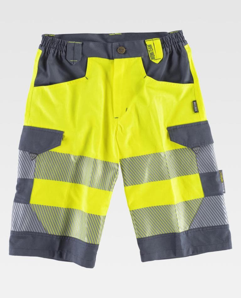 Bermuda Workteam C2705 Amarillo AV / Gris Oscuro