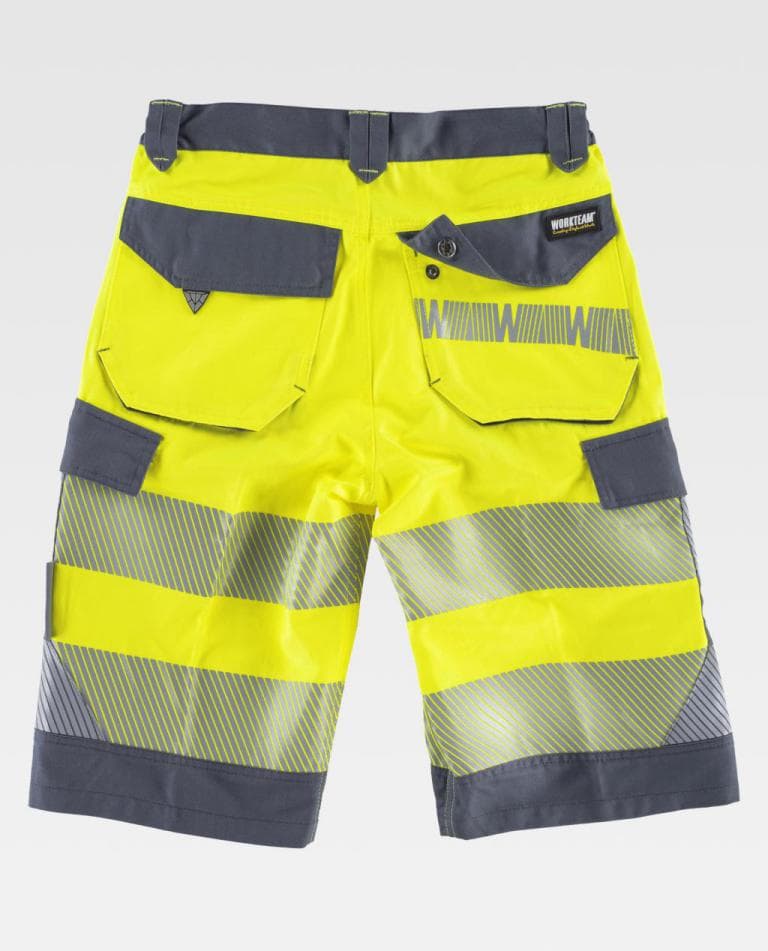 Bermuda Workteam C2705 Amarillo AV / Gris Oscuro