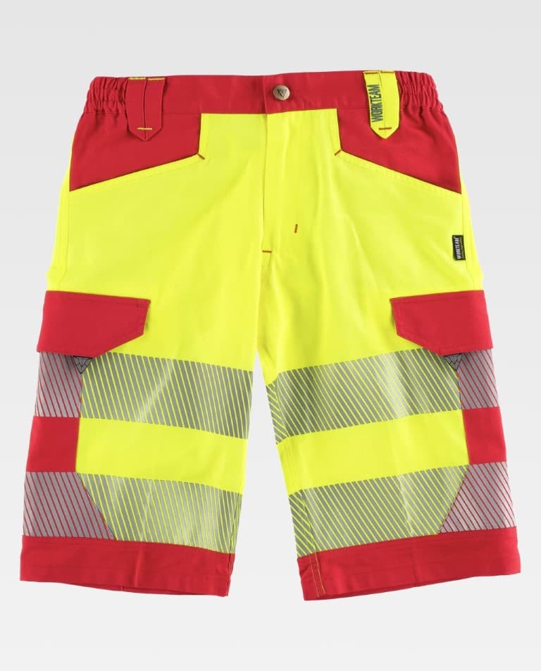 Bermuda Workteam C2705 Amarillo AV / Rojo