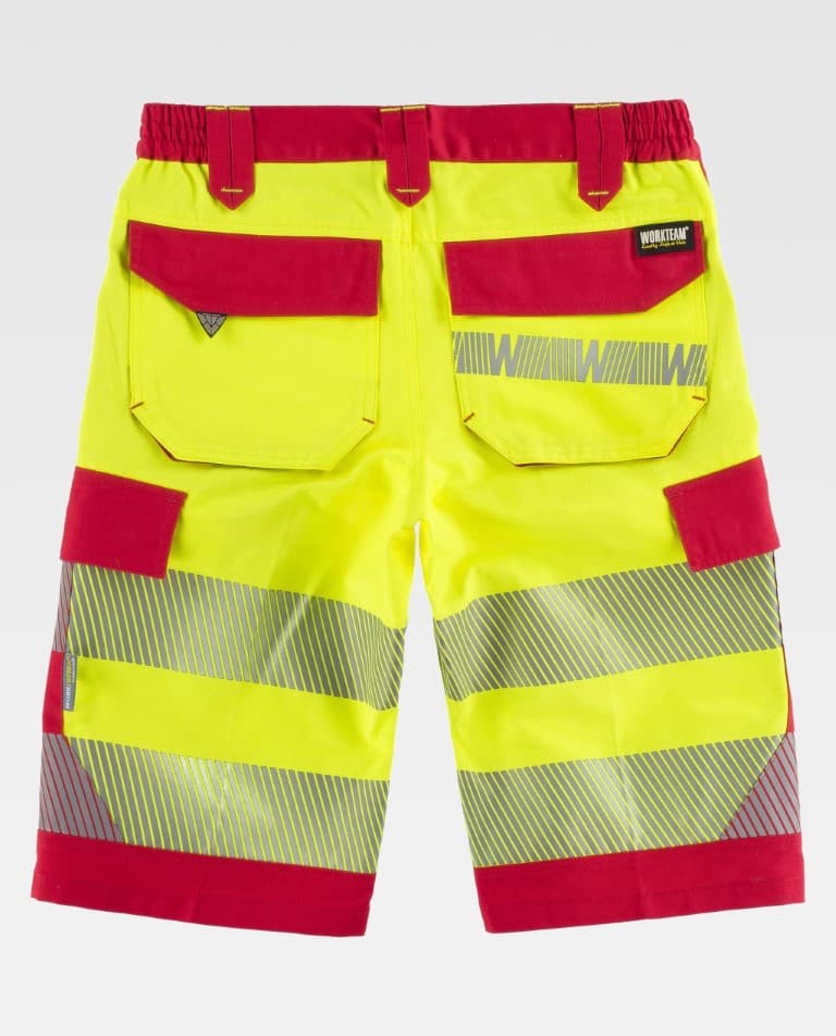 Bermuda Workteam C2705 Amarillo AV / Rojo