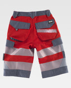 Bermuda Workteam C2706 Rojo / Gris Oscuro