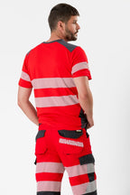 Bermuda Workteam C2706 Rojo / Gris Oscuro