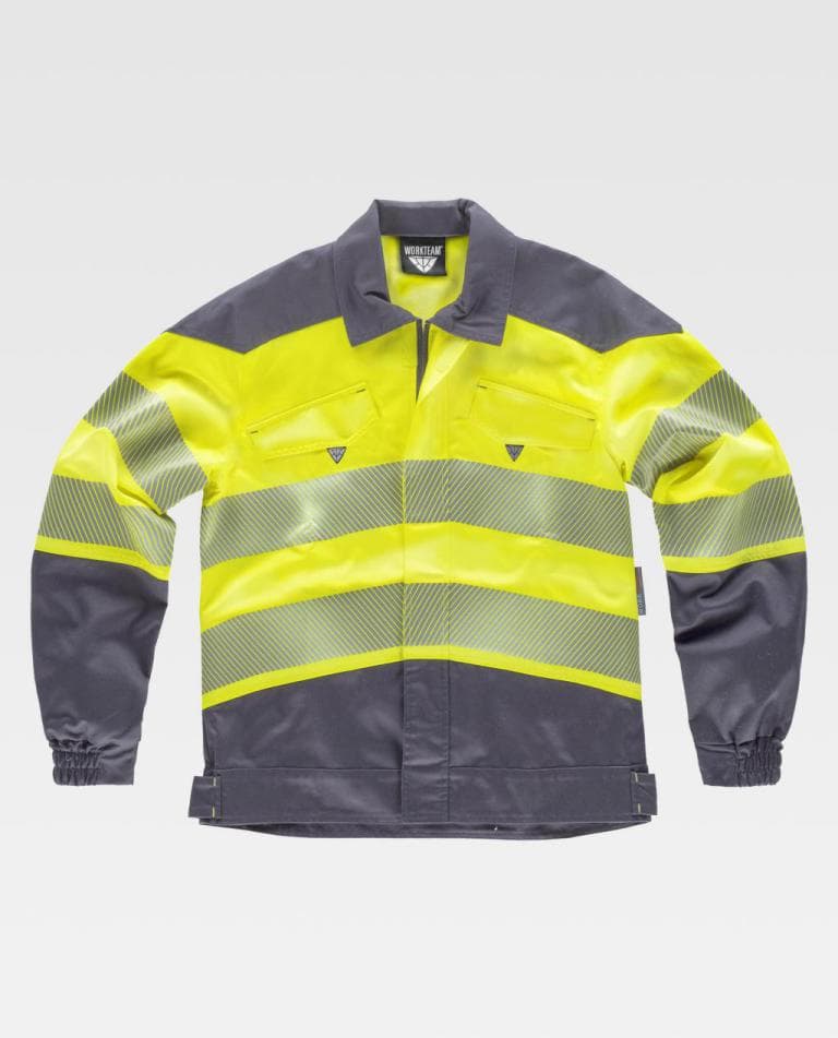 Cazadora Workteam C2710 Gris Oscuro / Amarillo AV