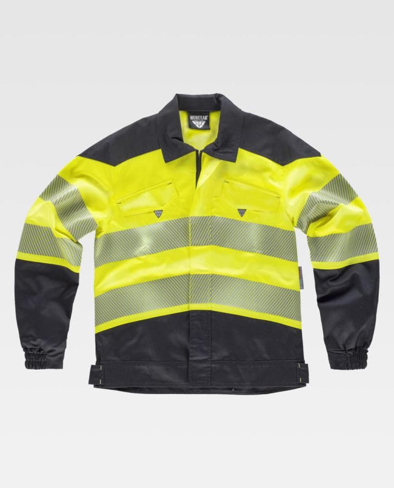 Cazadora Workteam C2710 Negro / Amarillo AV