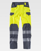 Pantalón Workteam C2715 Amarillo AV / Gris Oscuro
