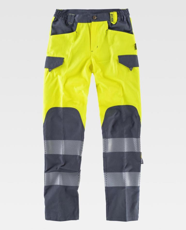 Pantalón Workteam C2715 Amarillo AV / Gris Oscuro