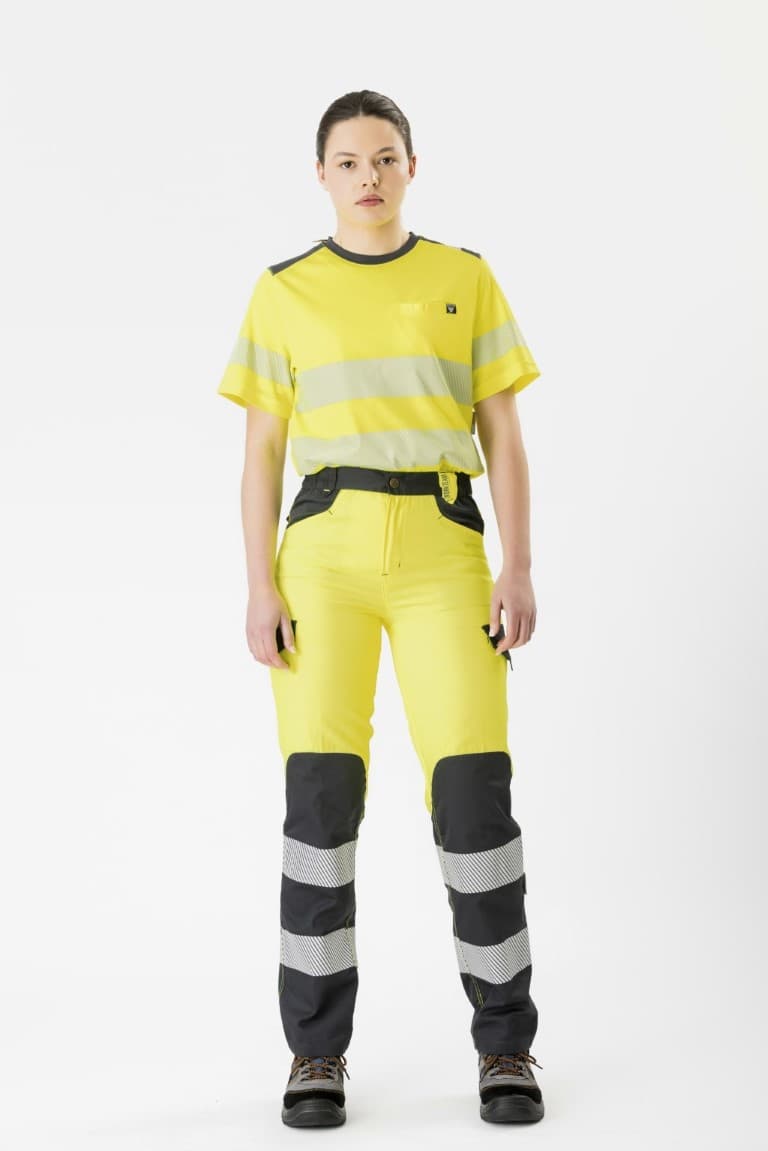 Pantalón Workteam C2715 Amarillo AV / Gris Oscuro