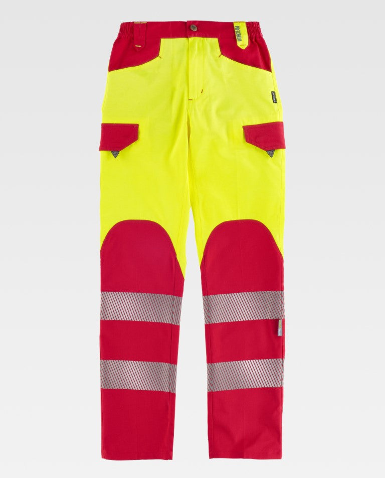 Pantalón Workteam C2715 Amarillo AV / Rojo