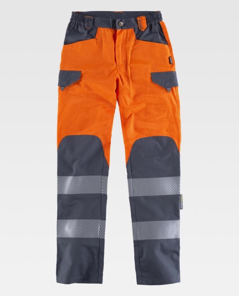 Pantalón Workteam C2715 Naranja AV / Gris Oscuro