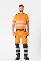 Pantalón Workteam C2715 Naranja AV / Gris Oscuro