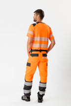 Pantalón Workteam C2715 Naranja AV / Gris Oscuro