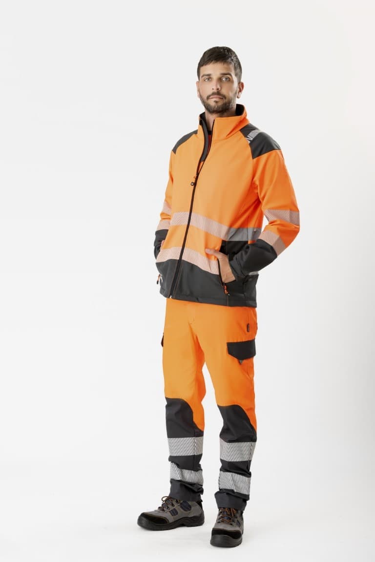 Pantalón Workteam C2715 Naranja AV / Gris Oscuro