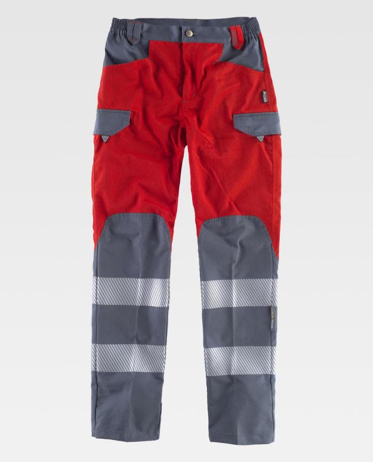 Pantalón Workteam C2716 Rojo / Gris Oscuro