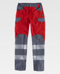 Pantalón Workteam C2716 Rojo / Gris Oscuro