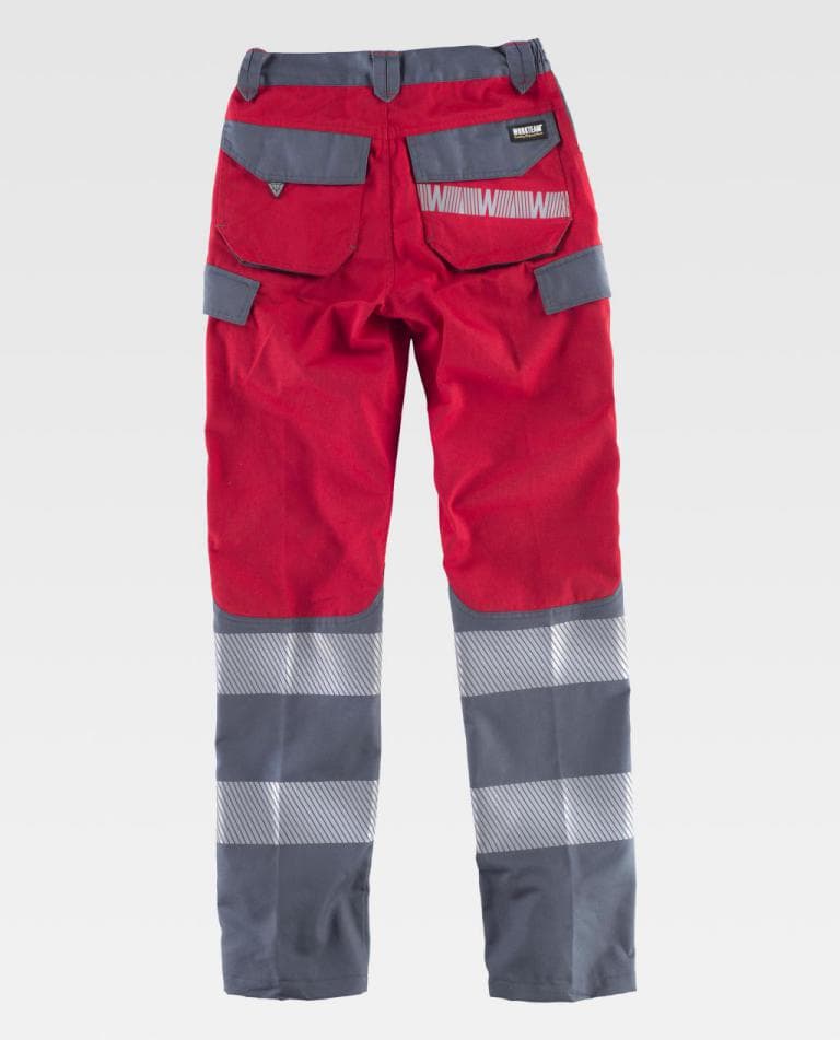 Pantalón Workteam C2716 Rojo / Gris Oscuro