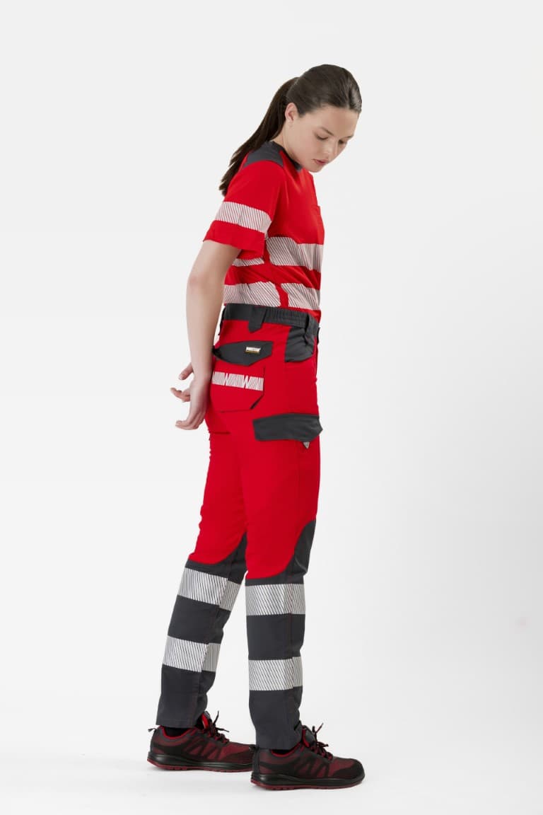Pantalón Workteam C2716 Rojo / Gris Oscuro