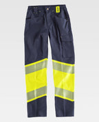 Pantalón Workteam C2718 Marino / Amarillo AV