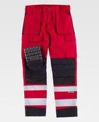 Pantalón Workteam C2913 Rojo / Negro