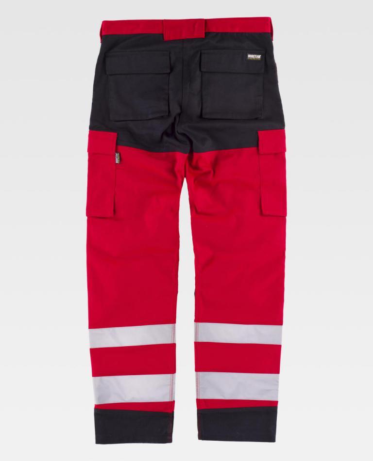 Pantalón Workteam C2913 Rojo / Negro