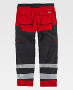 Pantalón Workteam C2914 Negro / Rojo