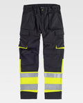 Pantalón Workteam C2918 Negro / Amarillo AV