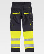 Pantalón Workteam C2918 Negro / Amarillo AV