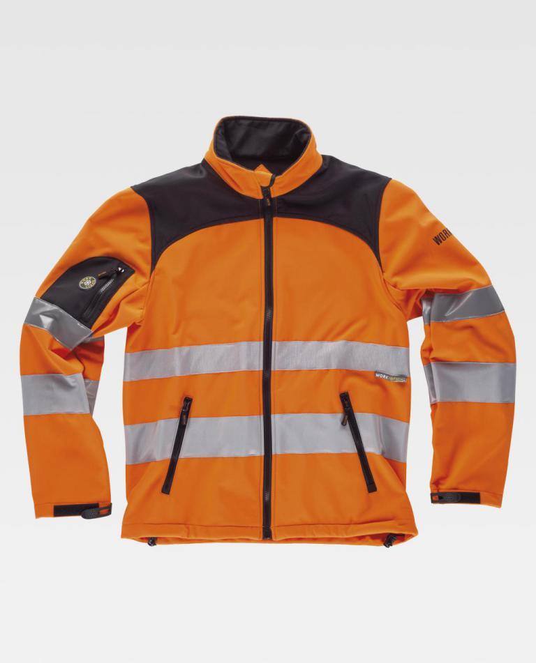 Workshell Workteam C2930 Naranja AV / Negro