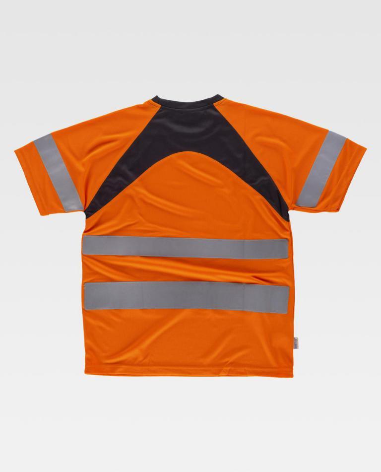 Camiseta Workteam C2941 Naranja AV / Negro