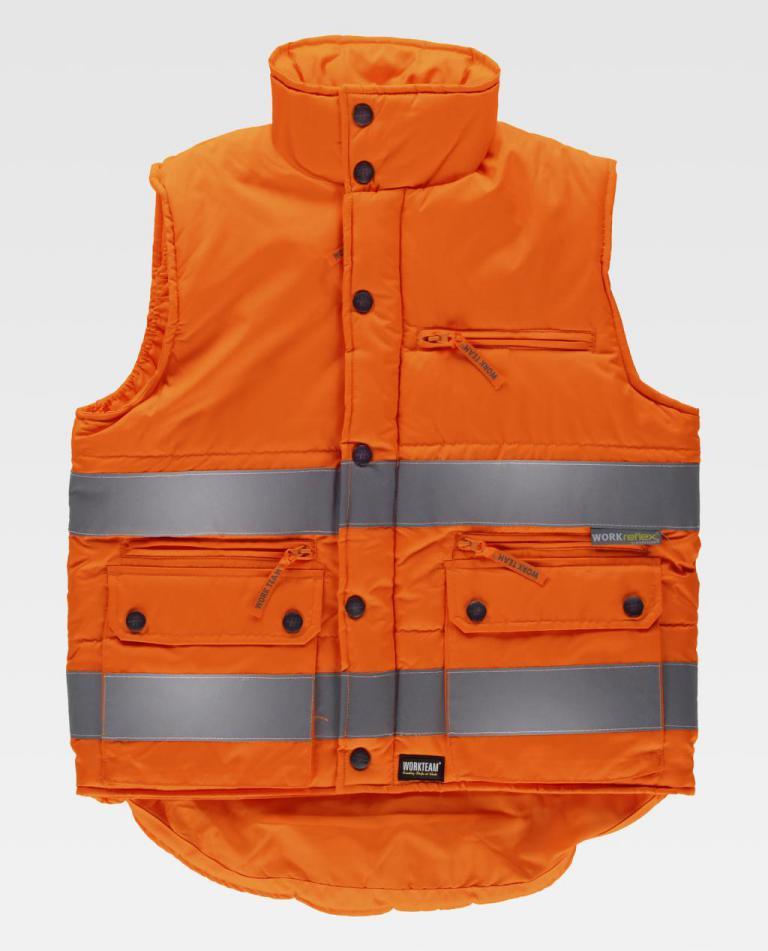 Chaleco Workteam C3209 Naranja AV