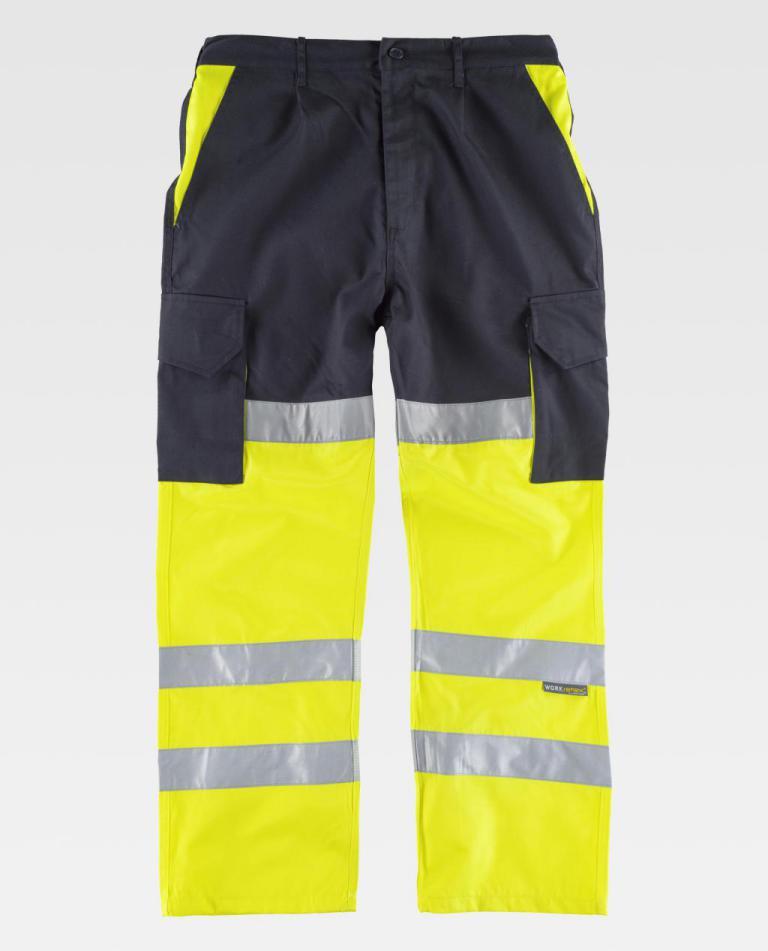 Pantalón Workteam C3214 Marino / Amarillo AV