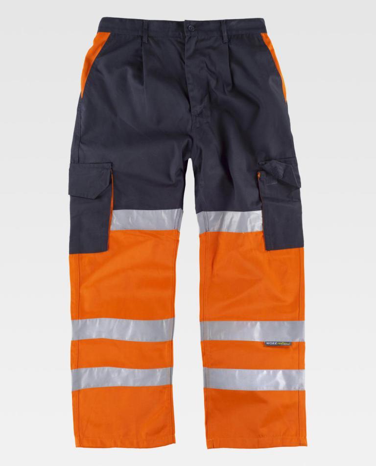 Pantalón Workteam C3214 Marino / Naranja AV