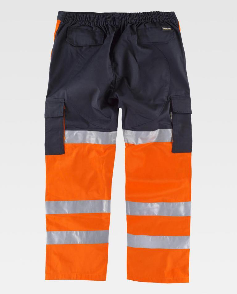 Pantalón Workteam C3214 Marino / Naranja AV